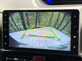 【バックカメラ】駐車時に後方がリアルタイム映像で確認できます。大型商業施設や立体駐車場での駐車時や、夜間のバック時に大活躍!運転スキルに関わらず、今や必須となった装備のひとつです!