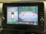 【アラウンドビューモニター】専用のカメラにより、上から見下ろしたような視点で360度クルマの周囲を確認することができます☆死角部分も確認しやすく、狭い場所での切り返しや駐車もスムーズに行えます。