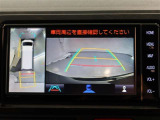 パノラミックビューモニター付きです。車両を上から見たような映像をモニター画面に表示。運転席からの目視では見にくい、車両周辺の状況をリアルタイムでしっかり確認できます。