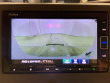 リアカメラ付で、後方をナビ画面で確認。車庫入れも安心です。もちろん、バックギアと連動しています。