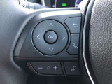 【ステアリングスイッチ】左です。ハンドルから手を離さず、運転に集中したまま手元でオーディオ操作等ができます。