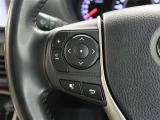ステアリングスイッチ付き。前方から目を離すことなく操作することが可能です。