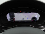 必要に応じてメーター内に地図や車両にインフォメーションなどを切り替え表示できる12.3インチバーチャルコクピット