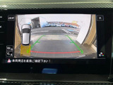 前進後退時の衝突軽減ブレーキ機能付きです。音、視覚でもお知らせします。