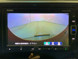 リアカメラ付で、後方をナビ画面で確認。車庫入れも安心です。もちろん、バックギアと連動しています。