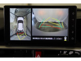 車両を上から見たような映像表示するパノラミックビューモニター付き!