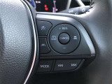 【ステアリングスイッチ】右です。ハンドルから手を離さず、運転に集中したまま手元でマルチインフォメーションディスプレイ内の表示切替などができます。