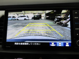 バックカメラの画像です。ガイドラインがスムースな車庫入れをサポートいたします!車庫入れの安心感がアップしますね☆