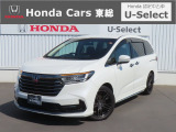【 ようこそホンダカーズ東総へ! 】オデッセイハイブリッドが入庫しました!グレードはe:HEVアブソルート・EXでボディカラーは人気色のホワイトパールです。内装4つ星鑑定の一台です。