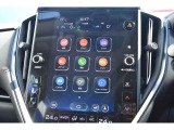 ナビを始め、車両やエアコンの設定、SUBARU STARLINK、ラジオやテレビなどさまざまな機能を内蔵している11.6インチセンターインフォメーションディスプレイ&インフォテインメントシステム