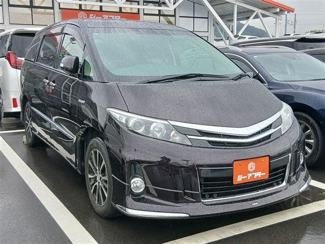 エスティマハイブリッド 2.4 アエラス 4WD 禁煙 モデリスタエアロ 純正ナビ