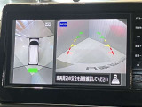 【アラウンドビューモニター】車を上から見下ろしているかのような映像で周囲の状況がひと目で確認、狭い駐車場に駐車するときも安心です♪