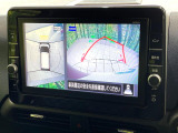 【アラウンドビューモニター】専用のカメラにより、上から見下ろしたような視点で360度クルマの周囲を確認することができます☆死角部分も確認しやすく、狭い場所での切り返しや駐車もスムーズに行えます。