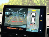 【パノラミックビューモニター】専用のカメラにより、上から見下ろしたような視点で360度クルマの周囲を確認することができます☆死角部分も確認しやすく、狭い場所での切り返しや駐車もスムーズに行えます。