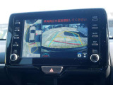 バックモニター(黄色いガイドラインのお陰で、駐車がしやすいです。真上から見下ろしたアングル付きです)