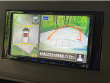 【アラウンドビューモニター】専用のカメラにより、上から見下ろしたような視点で360度クルマの周囲を確認することができます☆死角部分も確認しやすく、狭い場所での切り返しや駐車もスムーズに行えます。