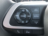 【ステアリングスイッチ】左です。ハンドルから手を離さず、運転に集中したまま手元でオーディオ操作等ができます。