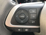 【ステアリングスイッチ】左です。ハンドルから手を離さず、運転に集中したまま手元でオーディオ操作等ができます。