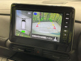 【アラウンドビューモニター】専用のカメラにより、上から見下ろしたような視点で360度クルマの周囲を確認することができます☆死角部分も確認しやすく、狭い場所での切り返しや駐車もスムーズに行えます。
