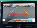 【バックモニター】後ろのカメラの映像がモニターに映し出されるので、後方の見えない死角や、障害物との距離感などもしっかり安全確認することができます!