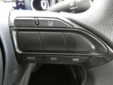 「レーンディパーチャーアラート」セットスイッチ。車線または走路からの逸脱の可能性を警告すると共に、車線または走路からの逸脱を避けるためのハンドル操作の一部を支援する機能です。