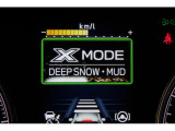 X-MODEは路面に応じてモードを選択するだけで4輪の駆動力やブレーキなどを最適にコントロール。悪路からのスムーズな脱出をサポートします。