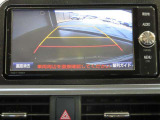 バックガイドモニターは、ハンドルを回すとガイド線が動きます。