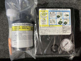 パンク修理キット付きです。もしもの時でも安心です。