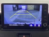 バックをするとき自動でリアの様子が映る『リアカメラ』付き! 画面で確認しながらバックが出来るので駐車の時も安心です。