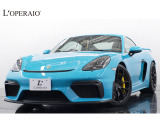 PCCB(カーボンブレーキ)をはじめオプション装備文句なしの『718ケイマンGT4 6MT』が入庫しました!人気カラーのマイアミブルーとイエローキャリパーの相性もよく非常にカッコイイ1台です!