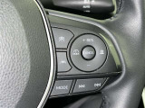 ステアリングスイッチ付き。前方から目を離すことなく操作することが可能です。