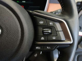 ステアリングには運転中でも簡単に操作できる各種スイッチついてます