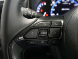 ステアリングスイッチ付き。前方から目を離すことなく操作することが可能です