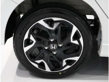 こだわりのHONDA純正アルミホイール。ブラック塗装、切削ホイールで決まってます!