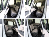 大柄な人でも不満の無いよう設計したフロントベンチシート。運転席は高さ調整もついており小柄な方でも視界良好です。