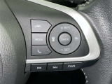 ステアリングスイッチ付き。前方から目を離すことなく操作することが可能です。