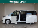 両側パワースライドドア付きだから、狭い駐車スペースなどでの 乗り降りラクラク!小さなお子さまのいるご家庭には嬉しい装備。