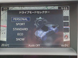 ドライブモードをスポーティな走りからエコな走りまで、多彩なモードからお好みのテイストをセレクト。