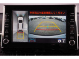 【パノラミックビューモニター】 後退時に車両の後ろ側を表示するだけでなく上から見たような映像で車庫入れなどバックする際に安心です。