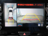 車両を上から見たような映像をディスプレイオーディオ画面に表示するパノラミックビューモニター