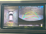 【パノラミックビューモニター】専用のカメラにより、上から見下ろしたような視点で360度クルマの周囲を確認することができます☆死角部分も確認しやすく、狭い場所での切り返しや駐車もスムーズに行えます。