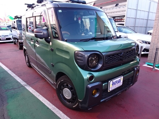 スペーシアカスタム ハイブリッド(HYBRID) XSターボ 4WD 純正8インチメモリーナビフ...