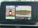 アラウンドビューモニターで車の周辺状況をナビ画面で確認できます☆