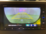 リアカメラ付で、後方をナビ画面で確認。車庫入れも安心です。もちろん、バックギアと連動しています。