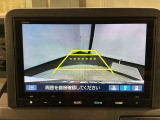 リバースギアに入れるだけで後方の表示へ切り替わります。夜間や雨の日の駐車も楽になりますよ。
