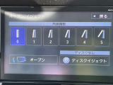 カーナビ画面角度調整6段階できます。