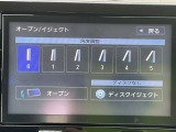 カーナビ画面角度調整6段階できます。