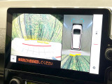 【パノラミックビューモニター】専用のカメラにより、上から見下ろしたような視点で360度クルマの周囲を確認することができます☆死角部分も確認しやすく、狭い場所での切り返しや駐車もスムーズに行えます。