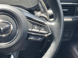 【レーダークルーズコントロール(全車速追従機能付】車内前方に装備されたカメラで先行車を認識し、車速に応じた車間距離を保ちながら追従走行を支援します。