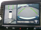 アラウンドビューモニター。クルマを上空から見下ろしているかのような映像で、駐車の際、周囲の安全を確認できます!